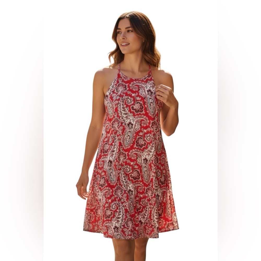 American eagle boho bohemian Paisley Print Sleeveless Dress